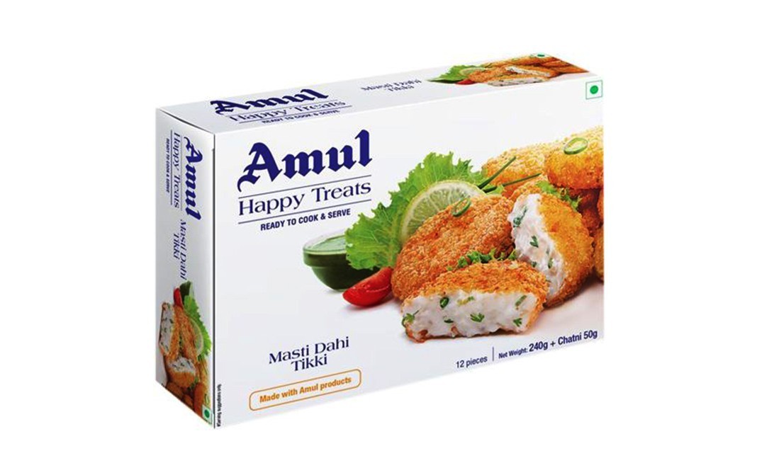 Amul Happy Treats Masti Dahi Tikki    Pack  300 grams